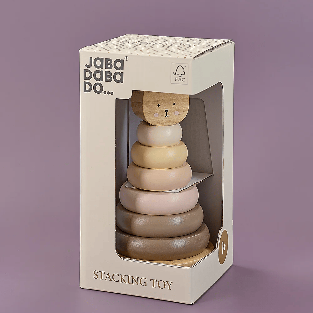 JaBaDaBaDo Stacking Toy Teddy Nature