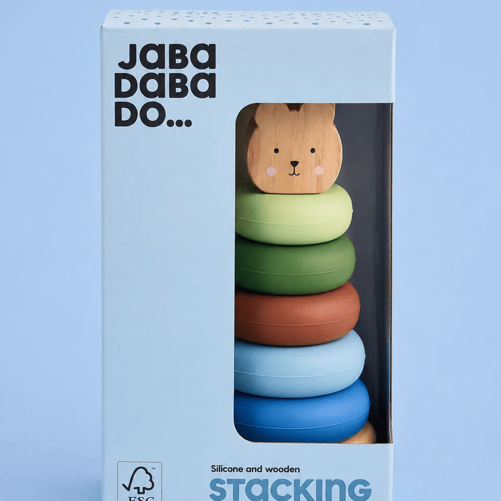 JaBaDaBaDo Stacking Silicone Toy Teddy - Preorder