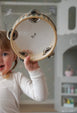 JaBaDaBaDo Tambourine Drum Green Stripes