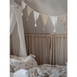 JaBaDaBaDo Textile Bunting Beige/White