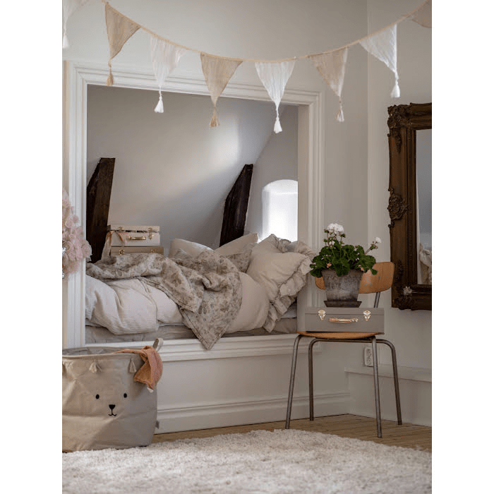 JaBaDaBaDo Textile Bunting Beige/White