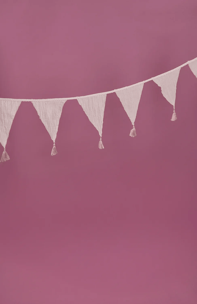 JaBaDaBaDo Textile Bunting Pink
