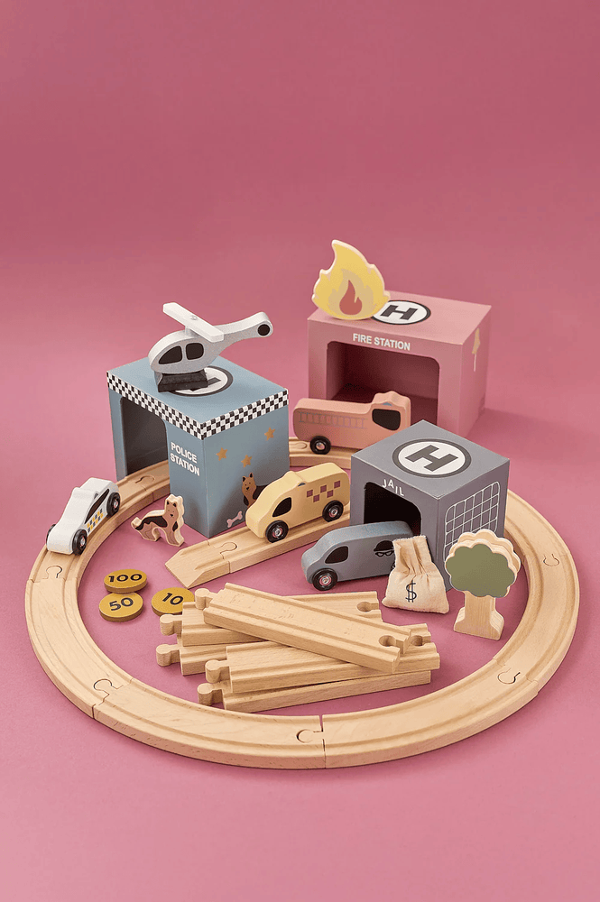 JaBaDaBaDo Train Set Rescue Vehicles