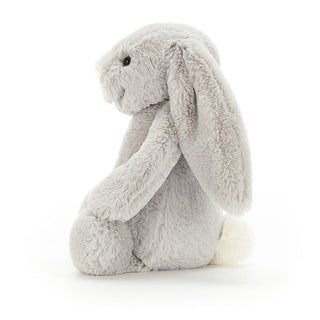 Jellycat Bashful Bunny Medium with Personalised Jumper Silver