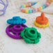 Jellystone Rainbow Stacker Teether Toy Bright