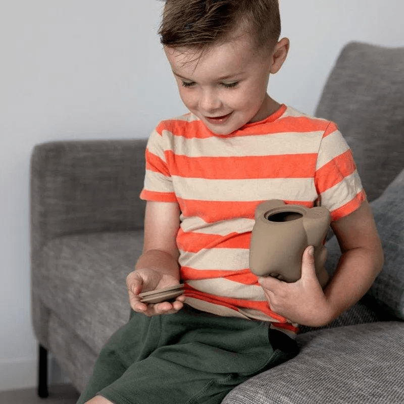 Jeroom Dino MONEY BOX - 16.5 cm Clay