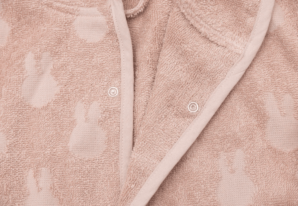 Jollein Cotton Bathrobe 1-2 year Miffy Jacquard Wild Rose