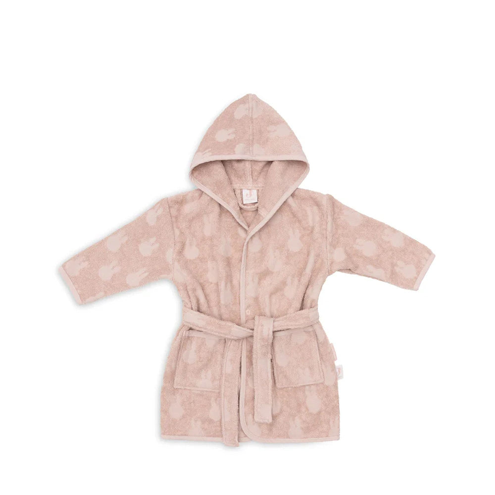 Jollein Cotton Bathrobe 1-2 year Miffy Jacquard Wild Rose