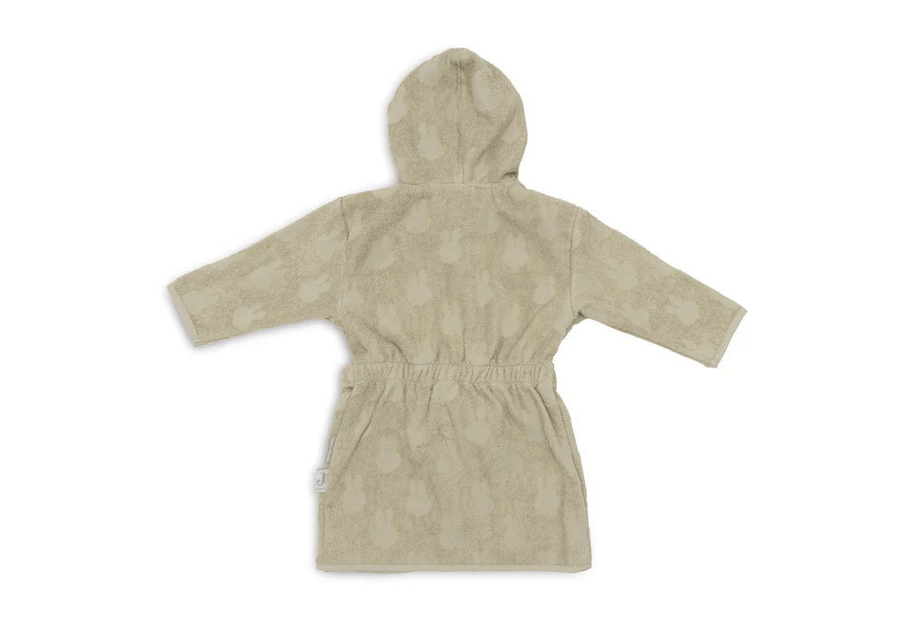 Jollein Cotton Bathrobe 3-4 year Miffy Jacquard Olive Green