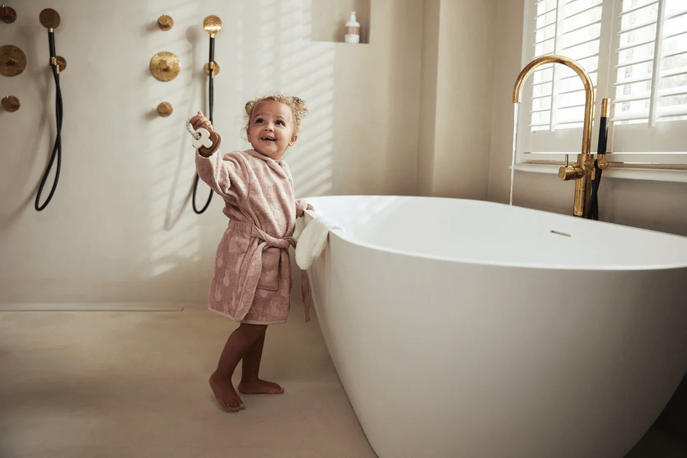 Jollein Cotton Bathrobe 3-4 year Miffy Jacquard Wild Rose