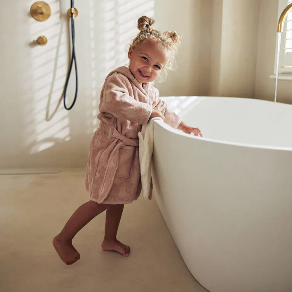 Jollein Cotton Bathrobe 3-4 year Miffy Jacquard Wild Rose