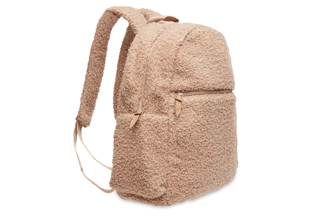 Jollein Teddy Boucle Nappy Backpack - Preorder Biscuit