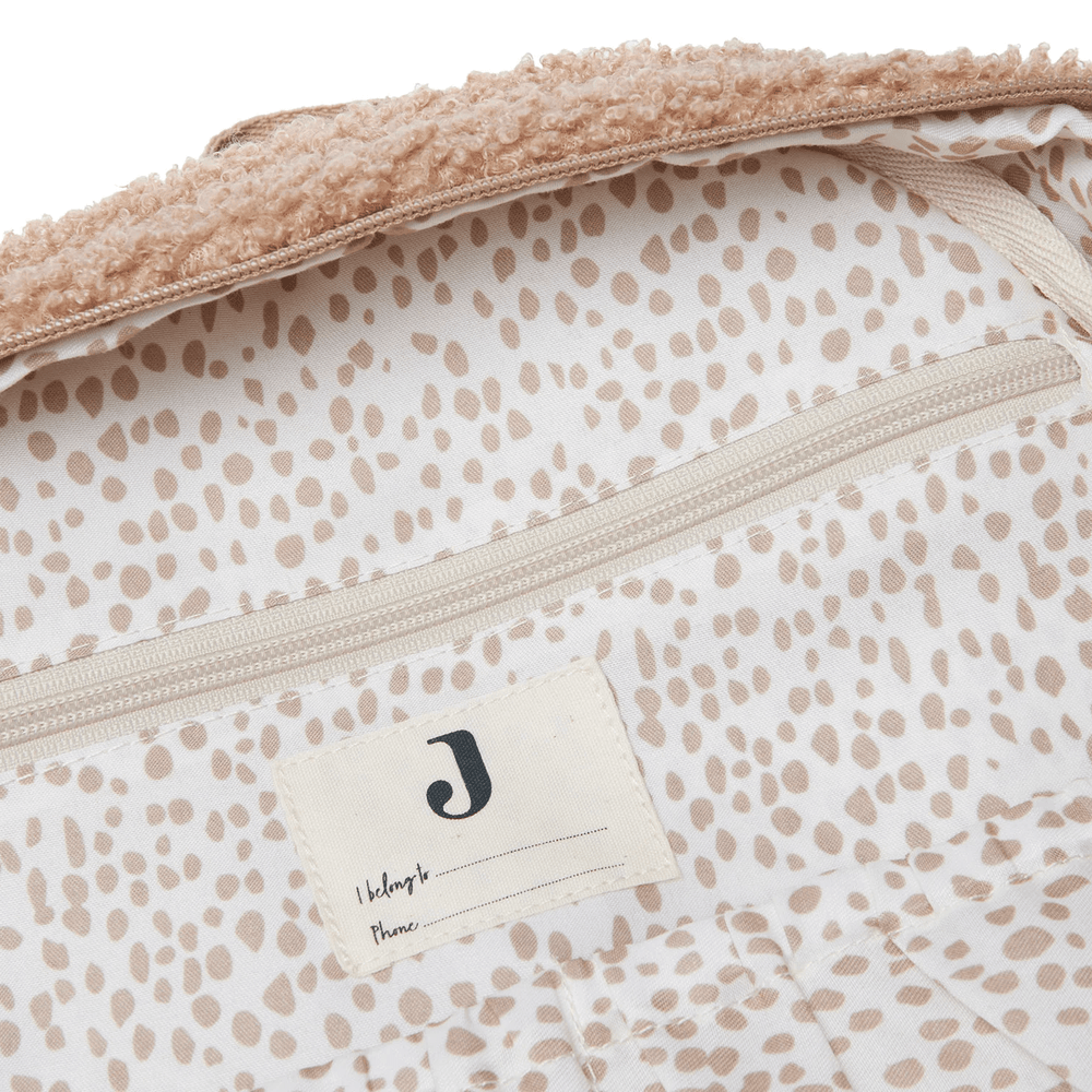 Jollein Teddy Boucle Nappy Backpack - Preorder Biscuit