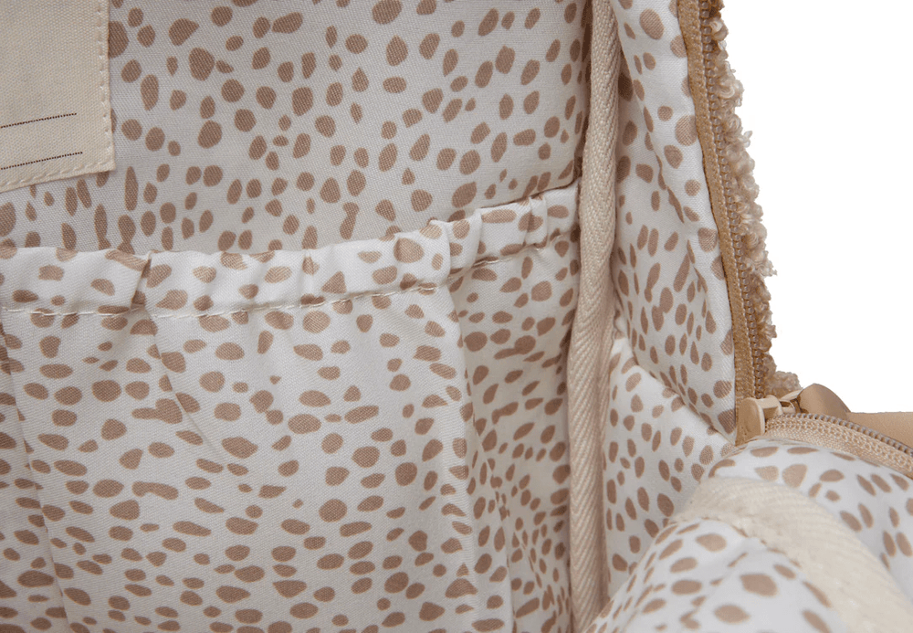 Jollein Teddy Boucle Nappy Backpack Biscuit