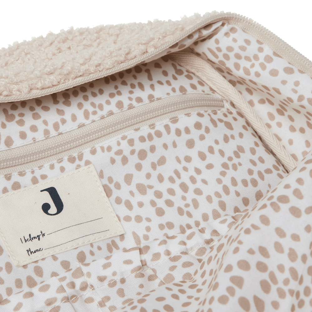 Jollein Teddy Boucle Nappy Backpack Naturel