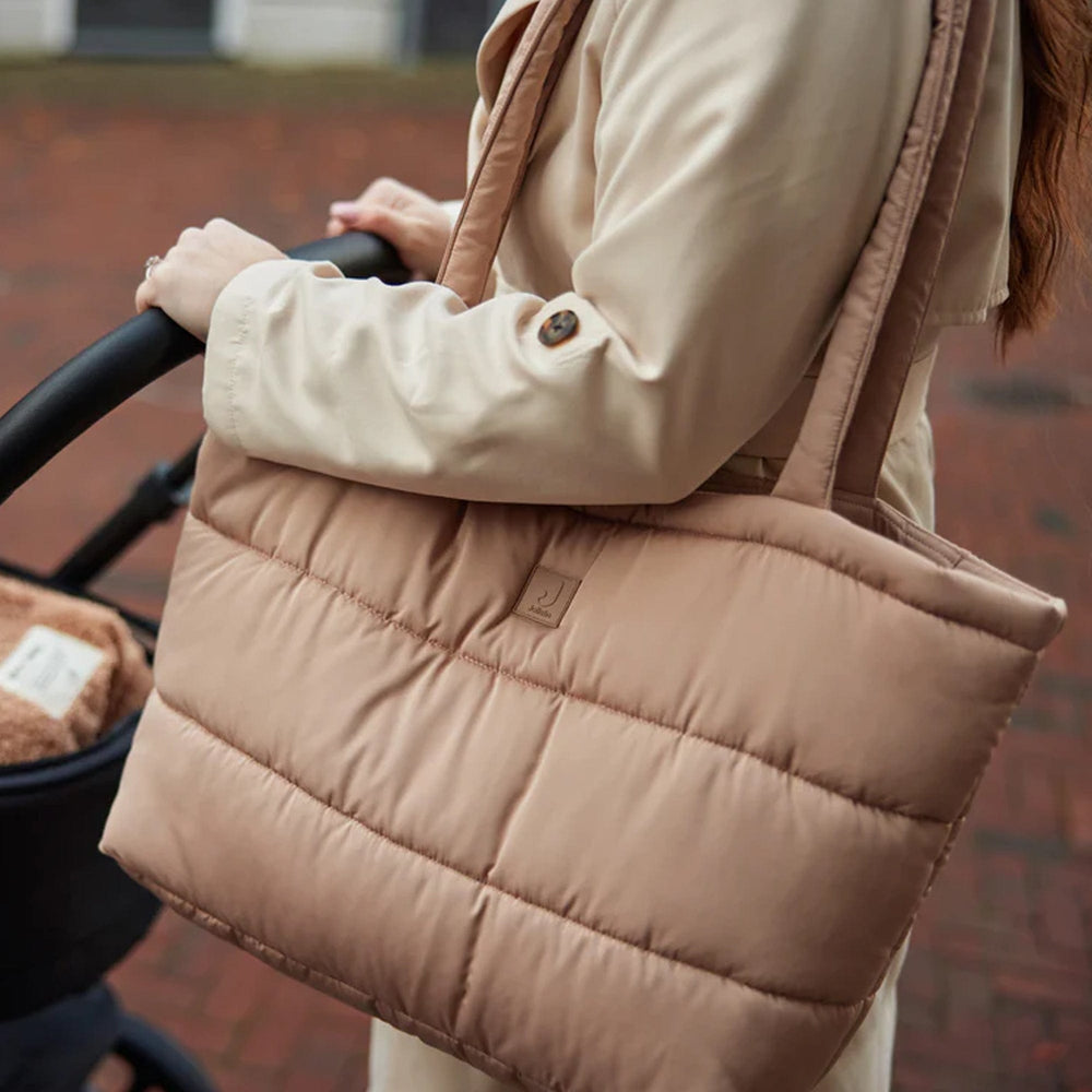 Jollein Medium Puffer Nappy Bag Biscuit
