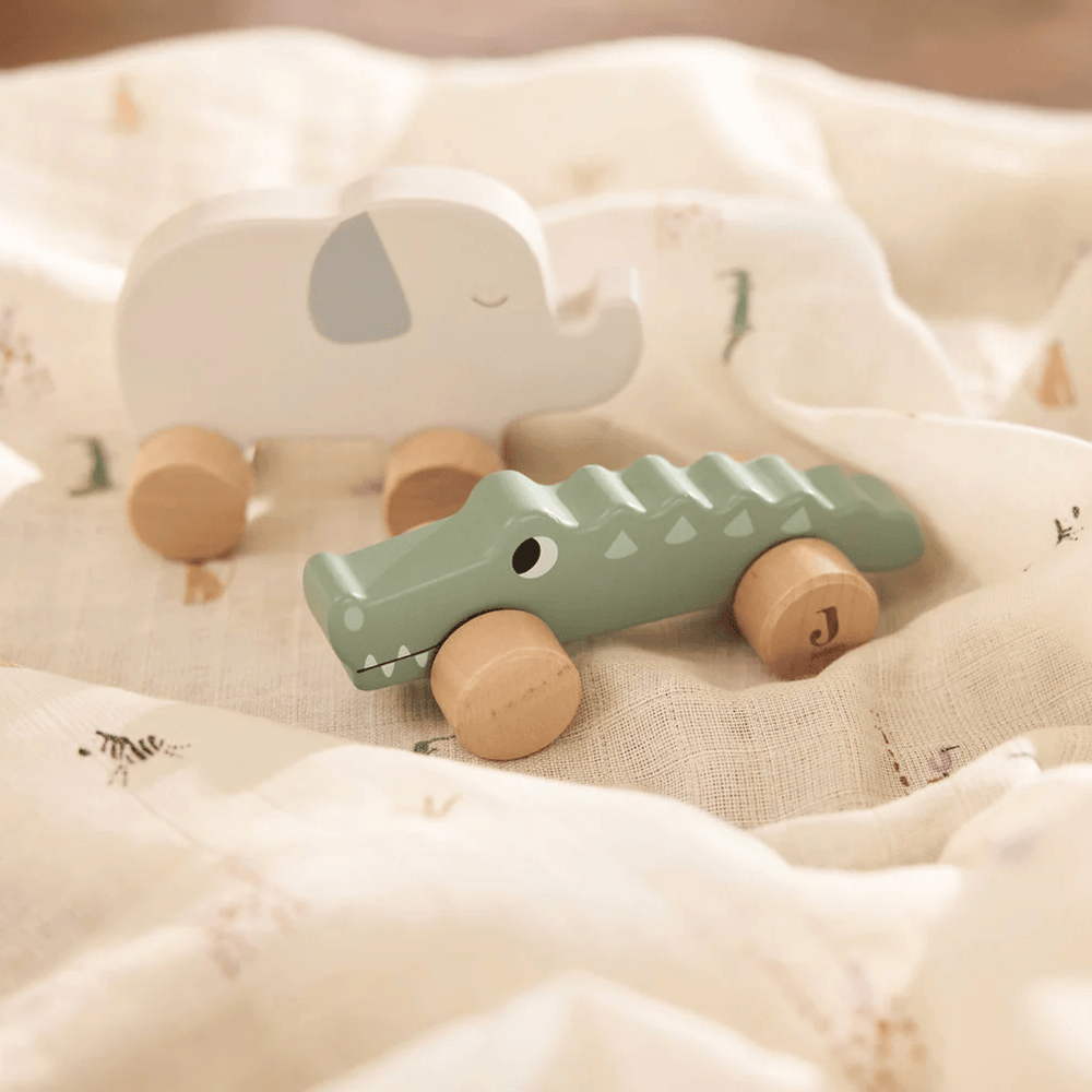 Jollein Wooden Elephant On Wheels Jungle  Jambo