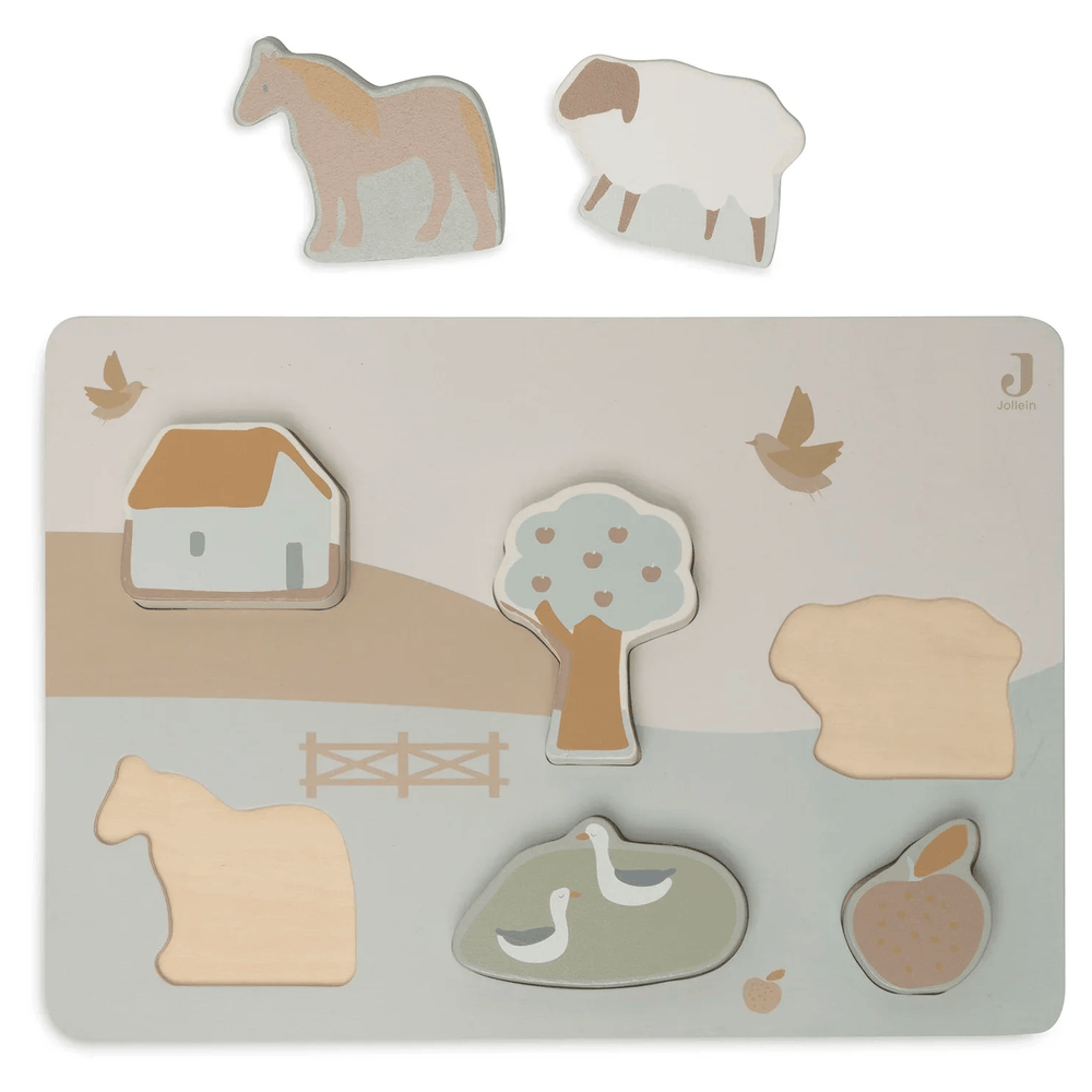 Jollein Wooden Puzzle Farm