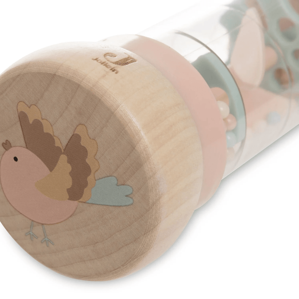 Jollein Wooden Rain Rattle Lovely Birds