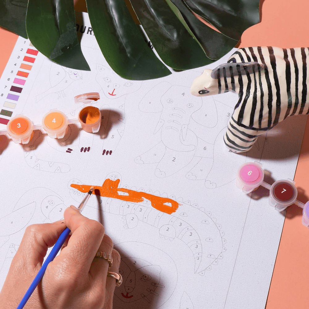 Journey Of Something Kids Paint by Numbers - Little Safari