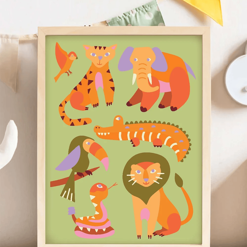 Journey Of Something Kids Paint by Numbers - Little Safari