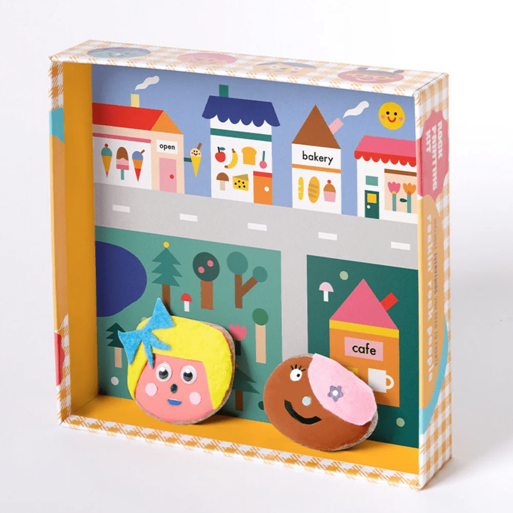 Journey Of Something Kids Rock Painting Kit - Cool Faces