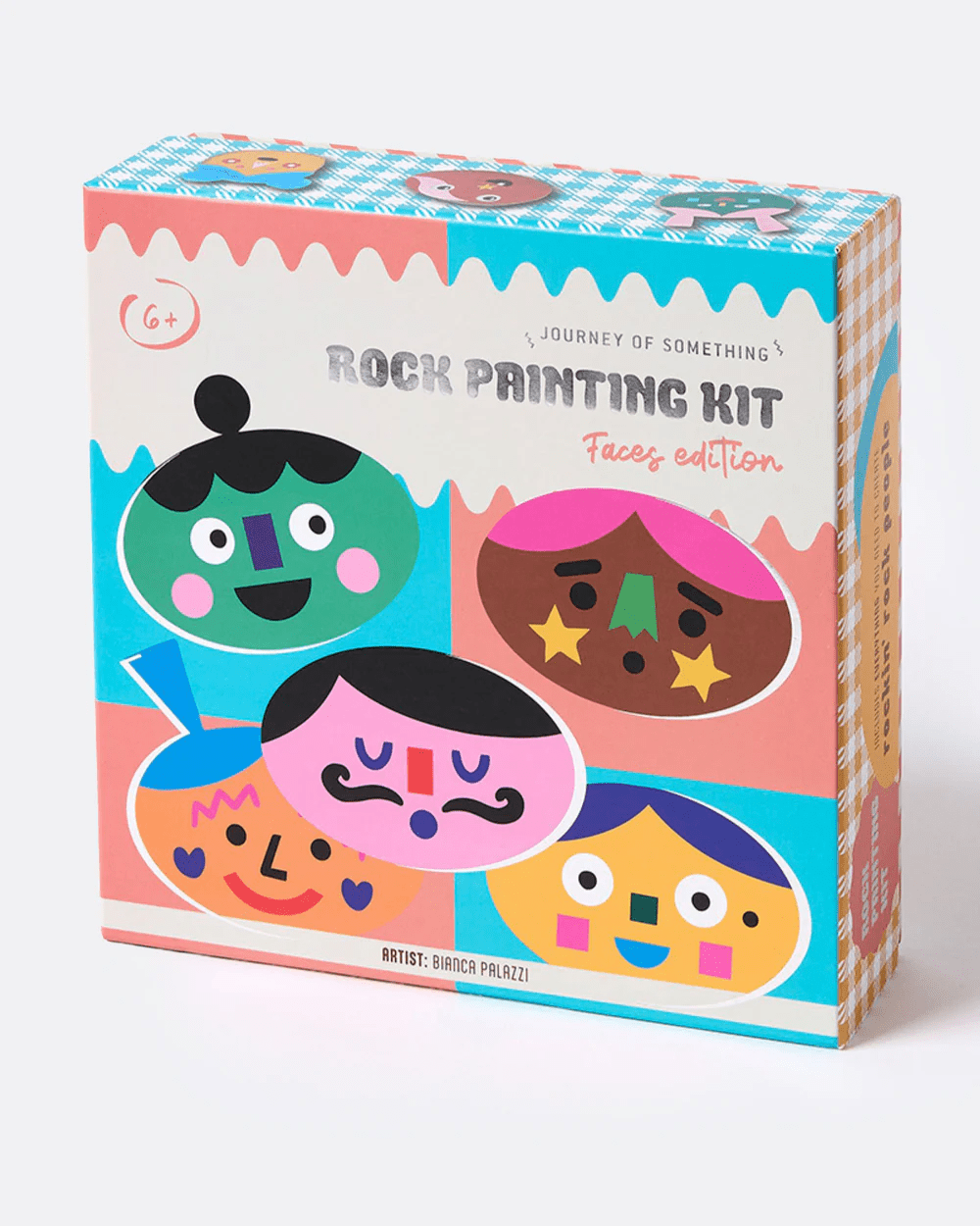 Journey Of Something Kids Rock Painting Kit - Cool Faces