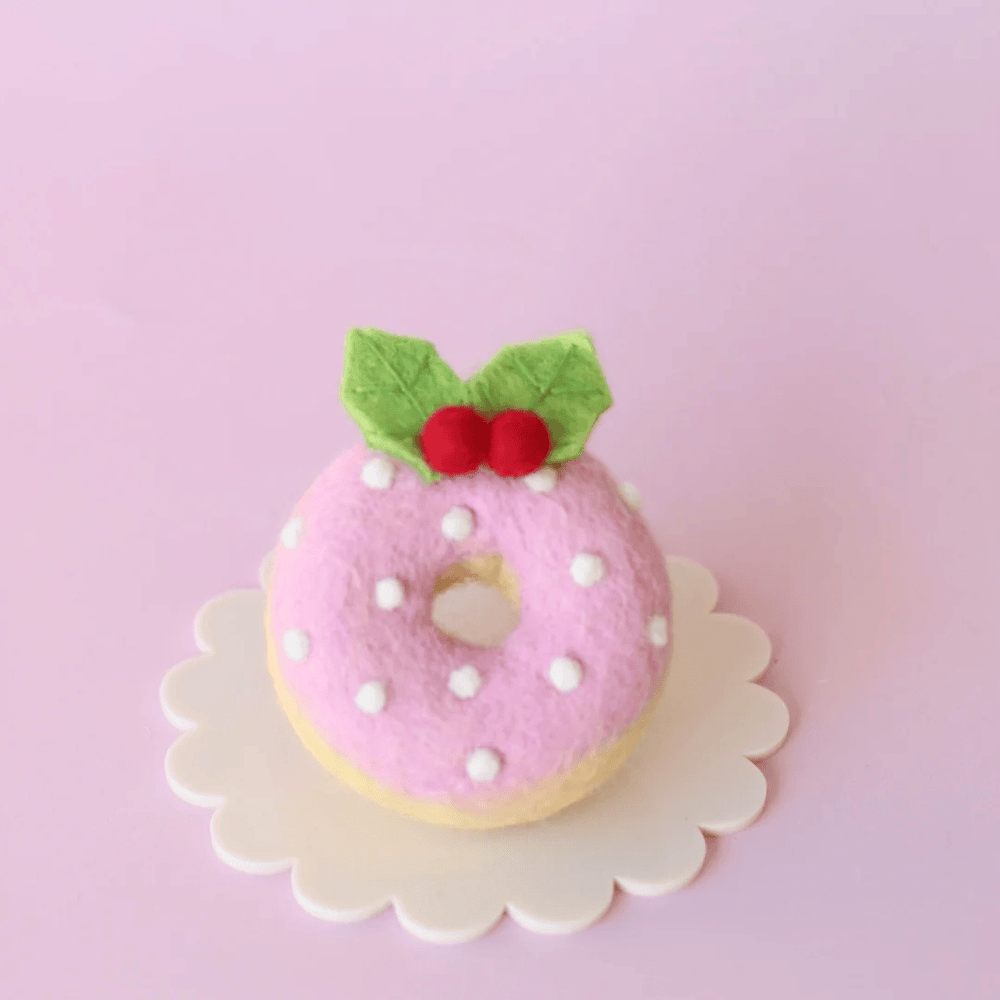 Juni Moon Christmas Donuts Pink Snow
