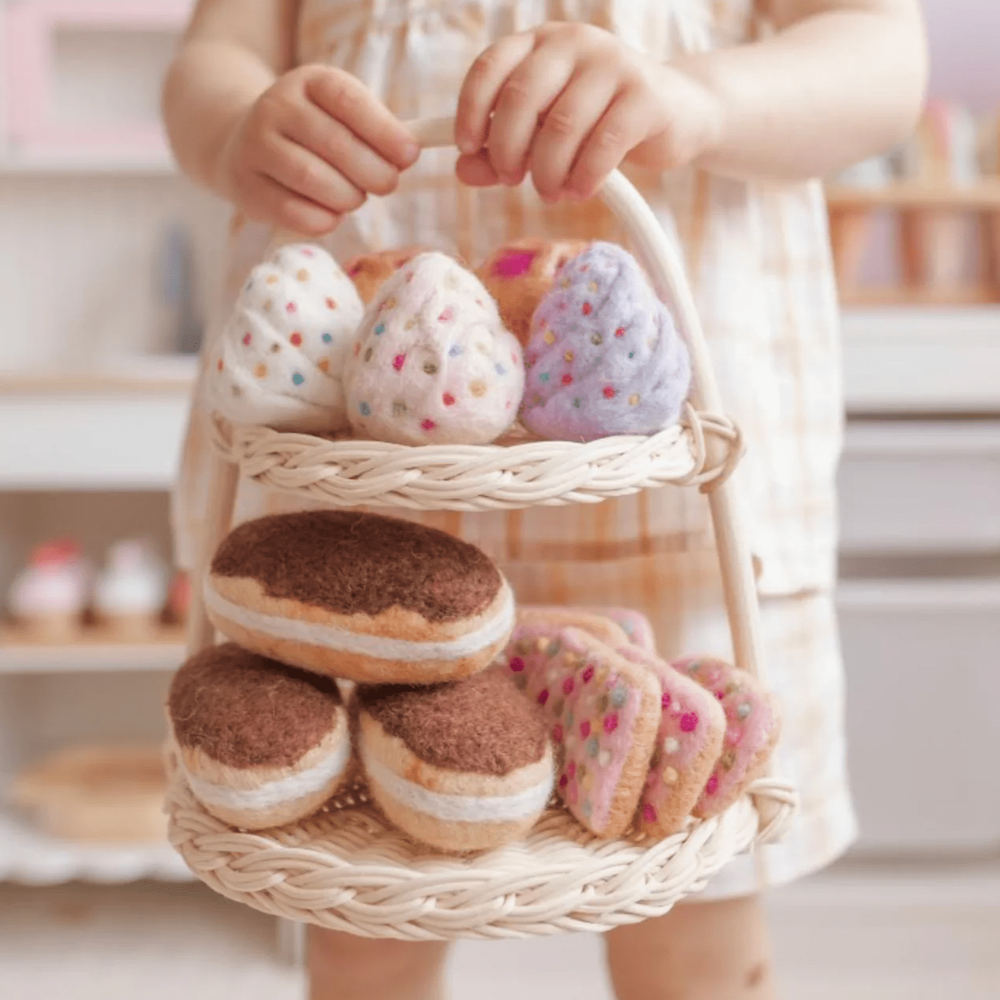 Juni Moon Siena Arched Rattan Tiered Cake Stand