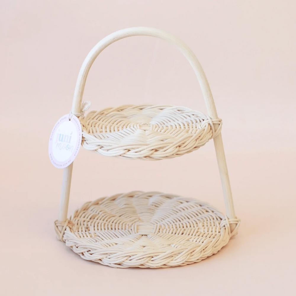 Juni Moon Siena Arched Rattan Tiered Cake Stand