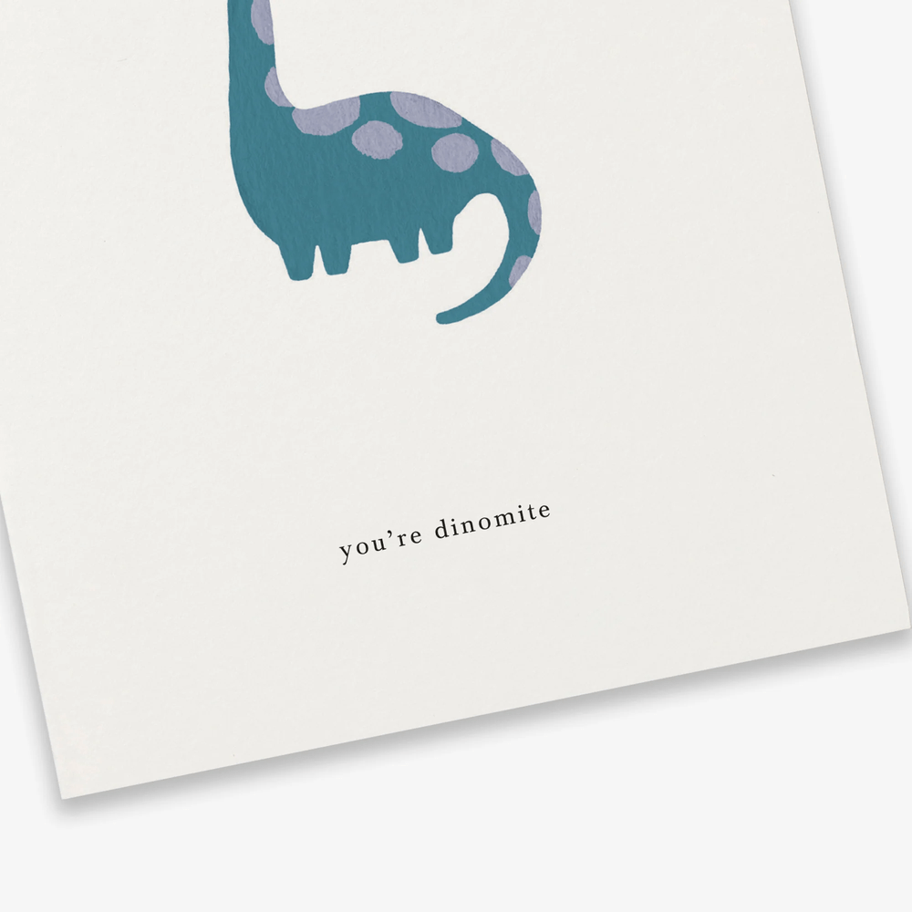 Kartotek Copenhagen Greeting Card - Dinosaur