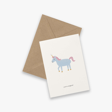 Kartotek Copenhagen Greeting Card - Unicorn
