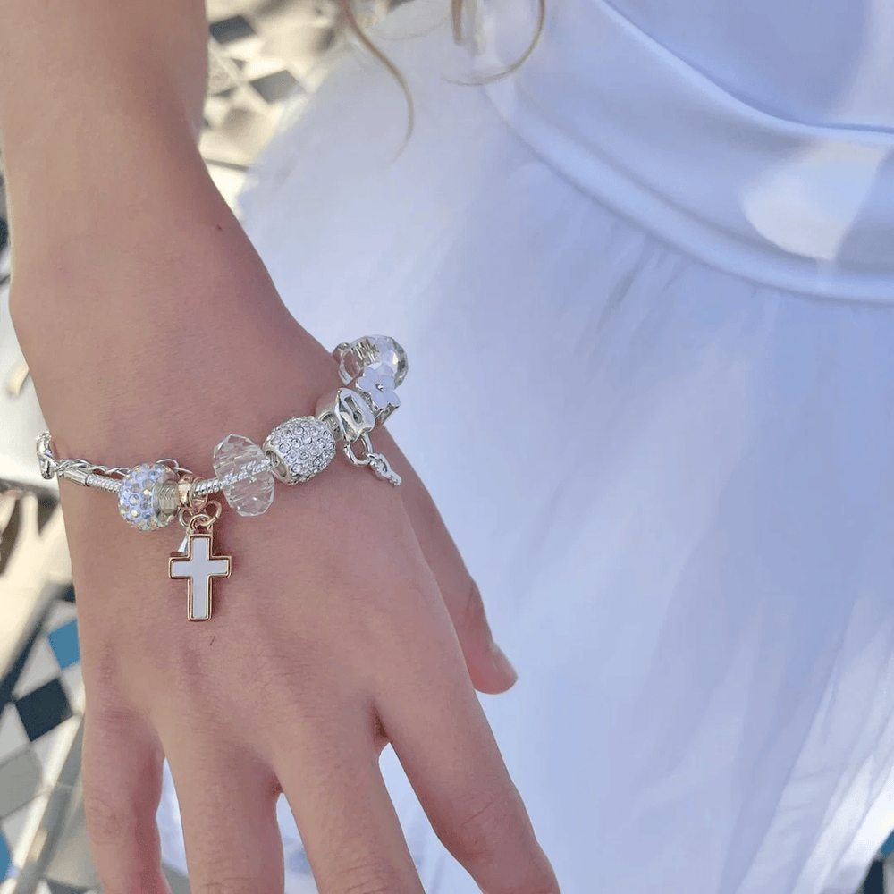 Lauren Hinkley Cross Charm Bracelet