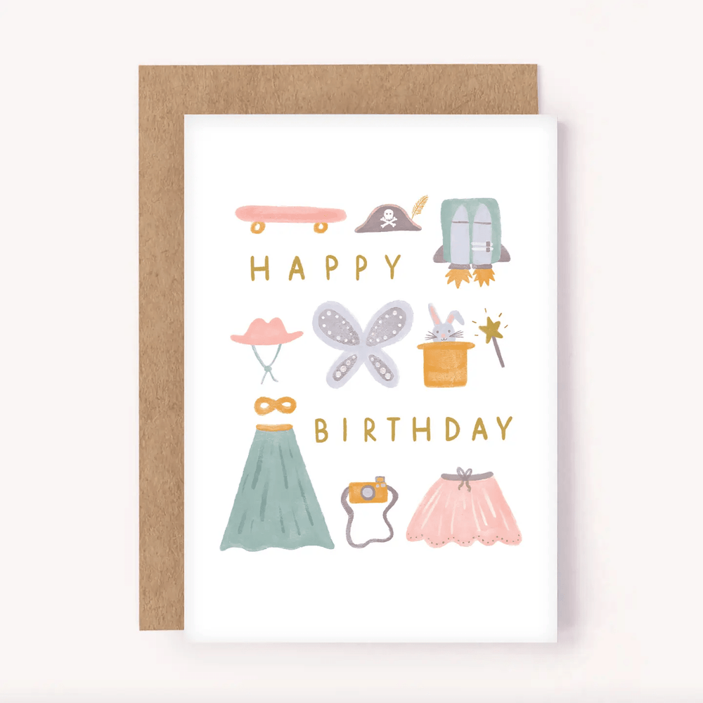 Happy Birthday - Kids Costume Box Card