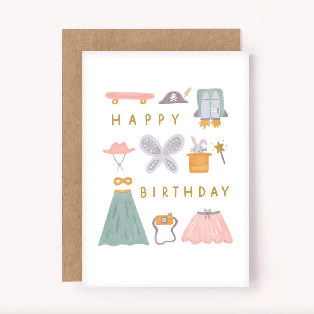 Happy Birthday - Kids Costume Box Card