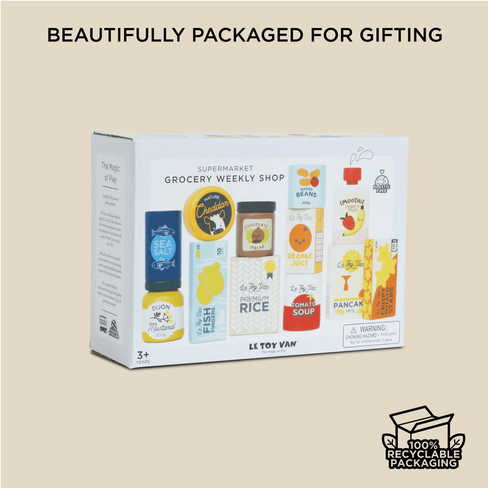 Le Toy Van Supermarket Grocery Weekly Shop