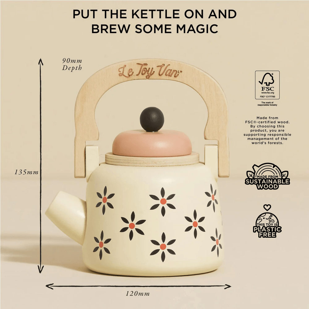 Le Toy Van Vintage Wooden Kettle