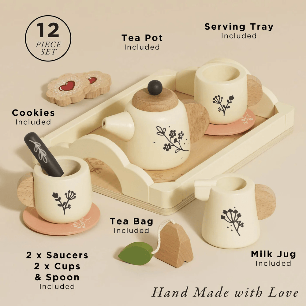 Le Toy Van Wooden Tea Set & Tray