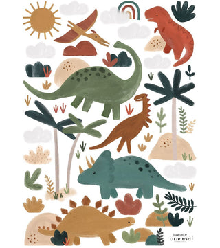 LILIPINSO Wall Decals A3 Dinosaurs Mix