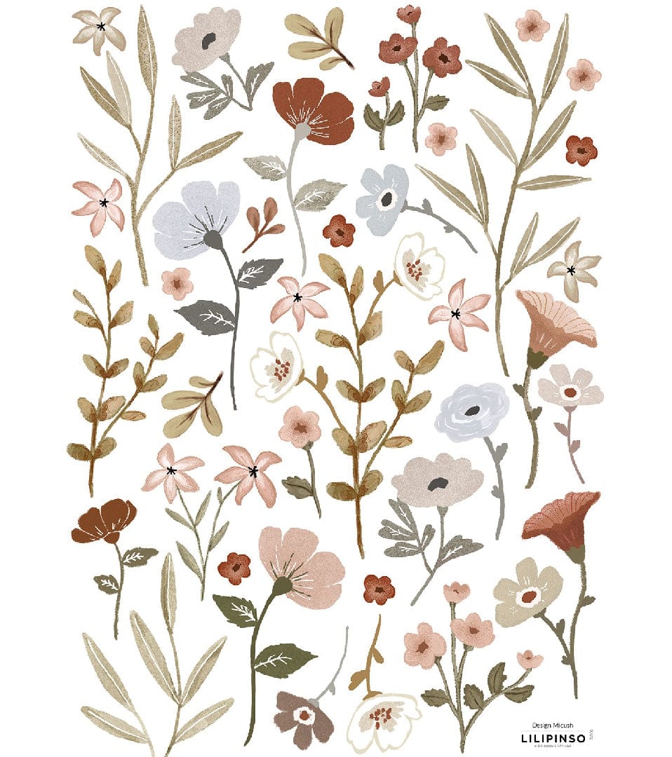 LILIPINSO Wall Decals A3 Small Refined Flowers