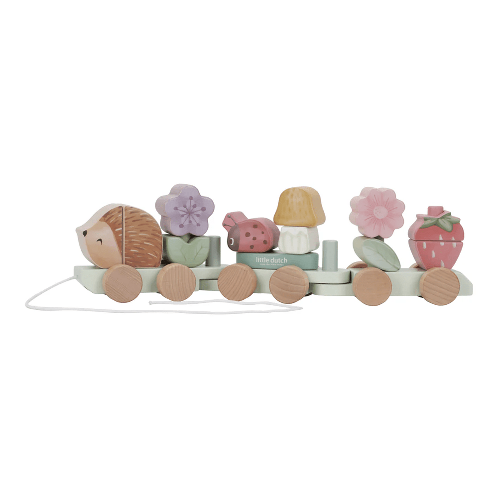 Little Dutch Fairy Garden Stacking Train Hedgehog