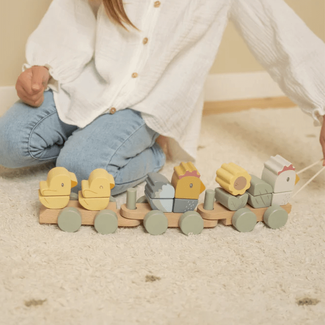 Little Dutch Little Farm Stacking Train Chicken