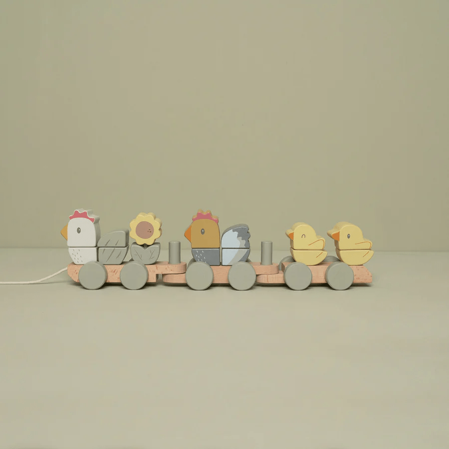 Little Dutch Little Farm Stacking Train Chicken