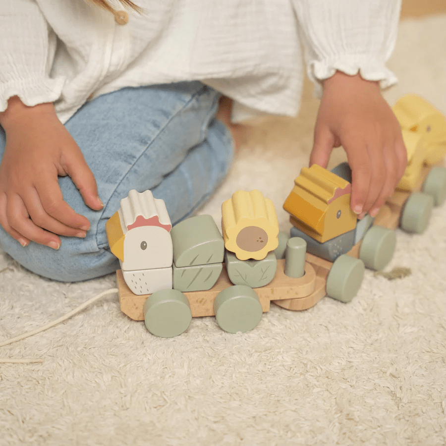 Little Dutch Little Farm Stacking Train Chicken