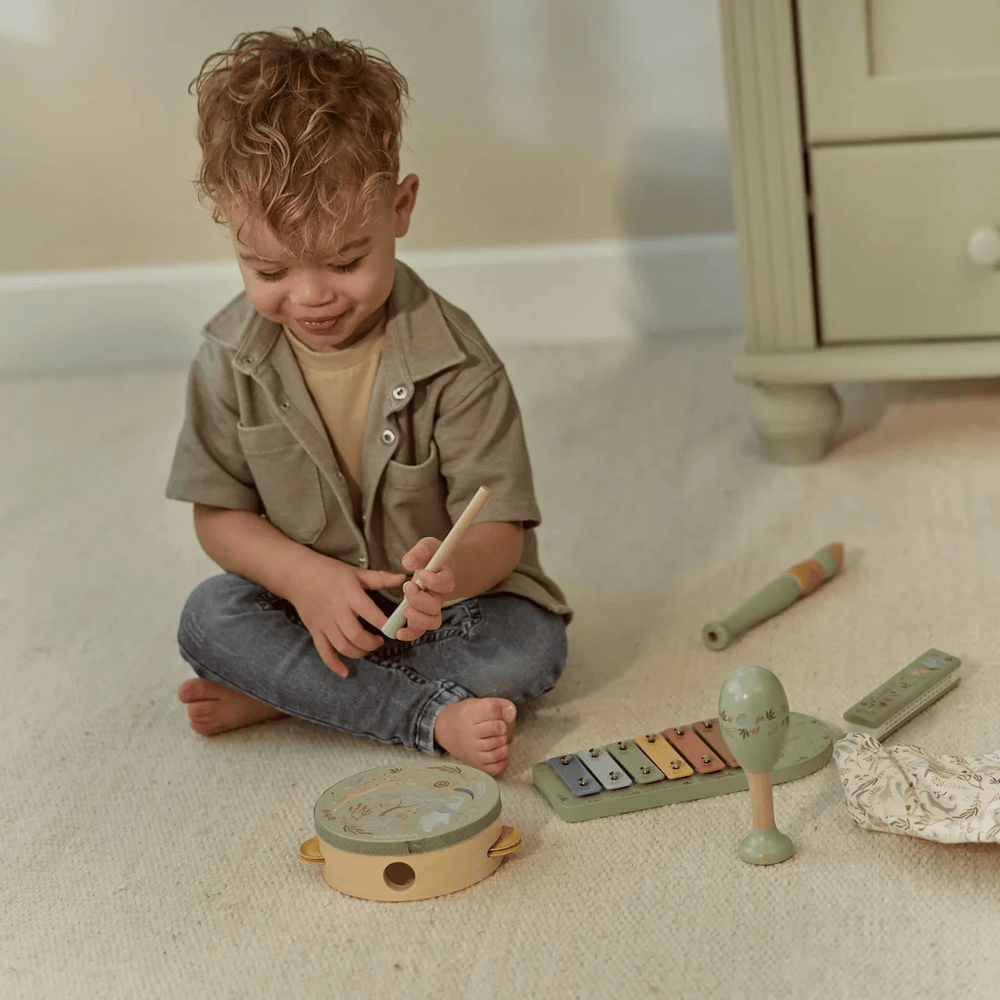 Little Dutch Safari Friends Music Set Green