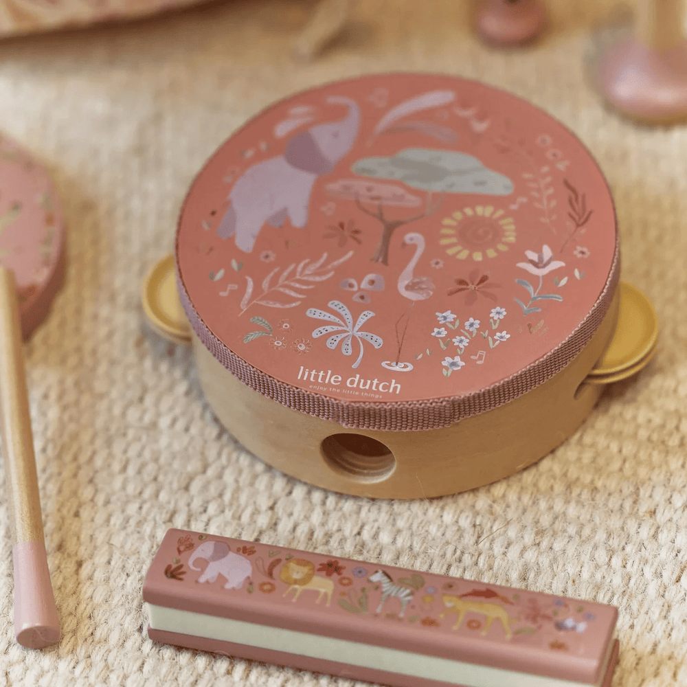 Little Dutch Safari Friends Music Set Pink