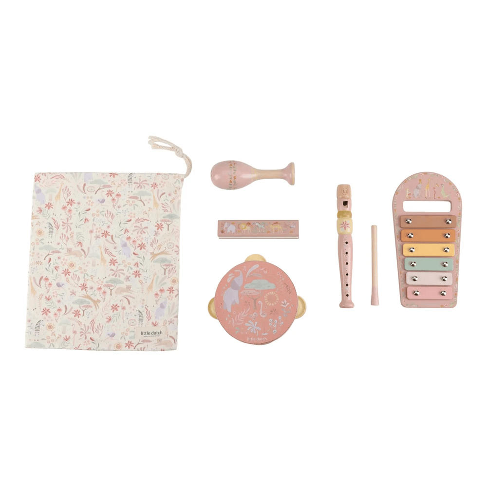 Little Dutch Safari Friends Music Set Pink