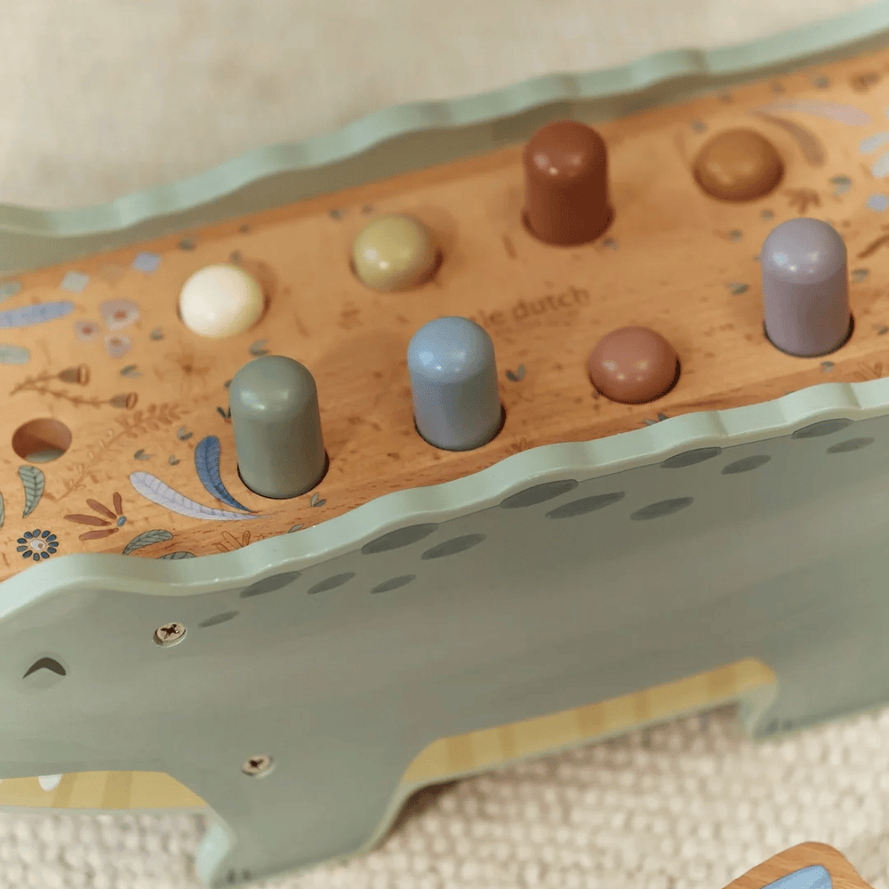 Little Dutch Safari Friends Wooden Hammer Bench
