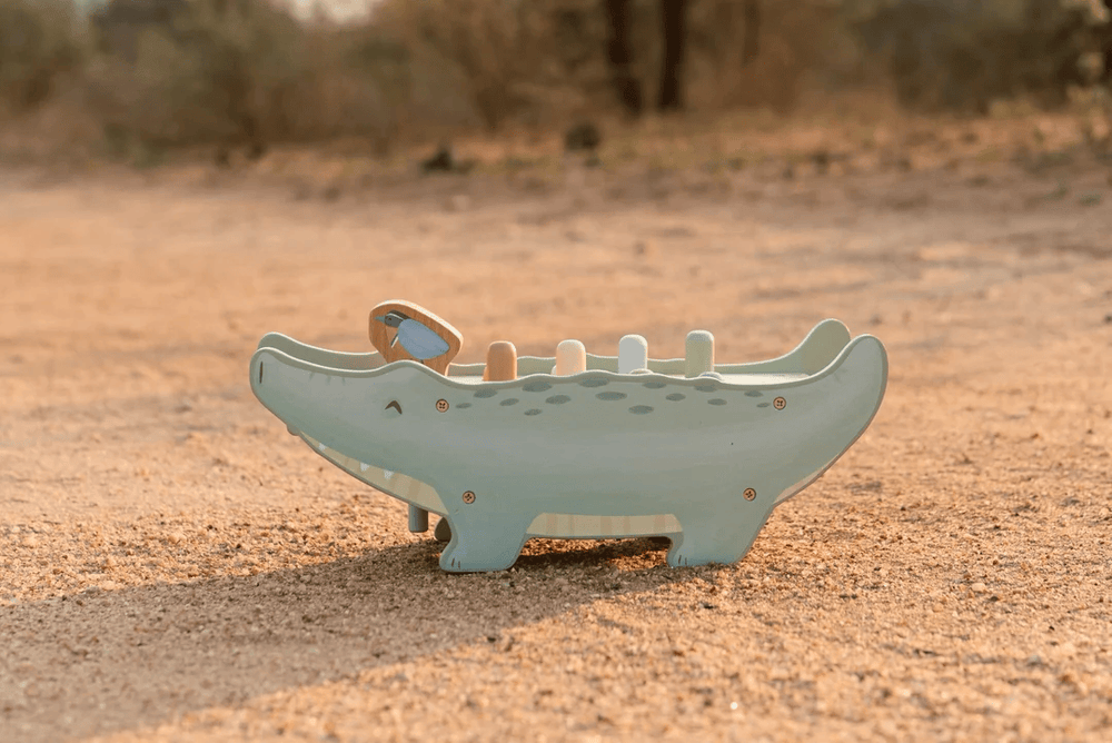 Little Dutch Safari Friends Wooden Hammer Bench