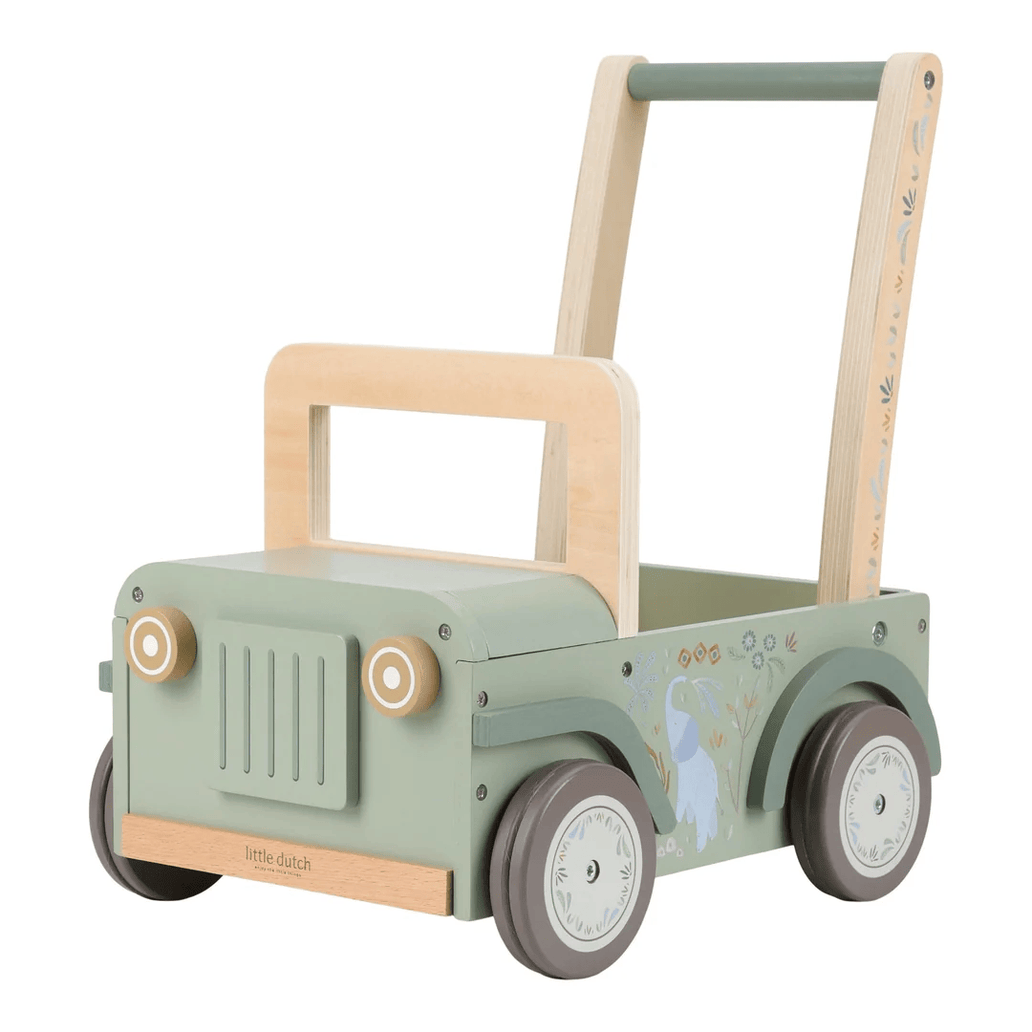 Little Dutch Safari Friends Wooden Push Safari Car